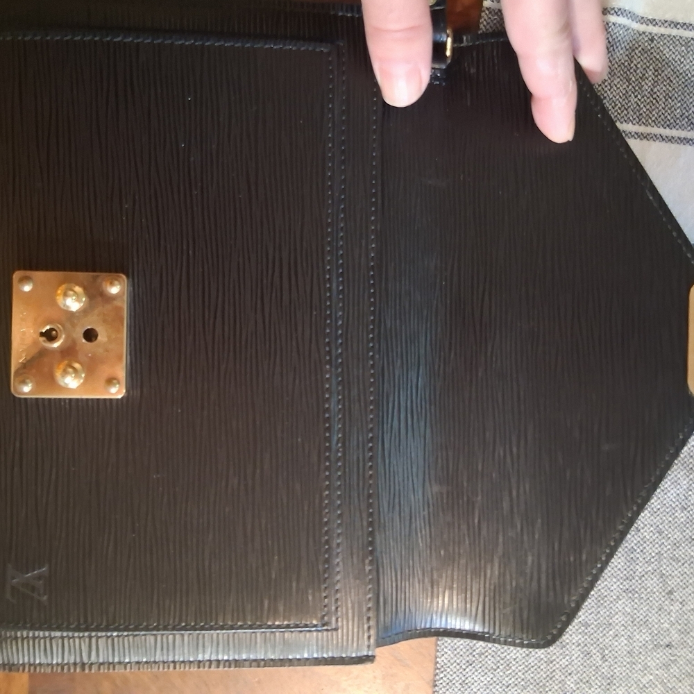 Louis Vuitton Black Clutch with Gold Hardware - Picture 10 of 16